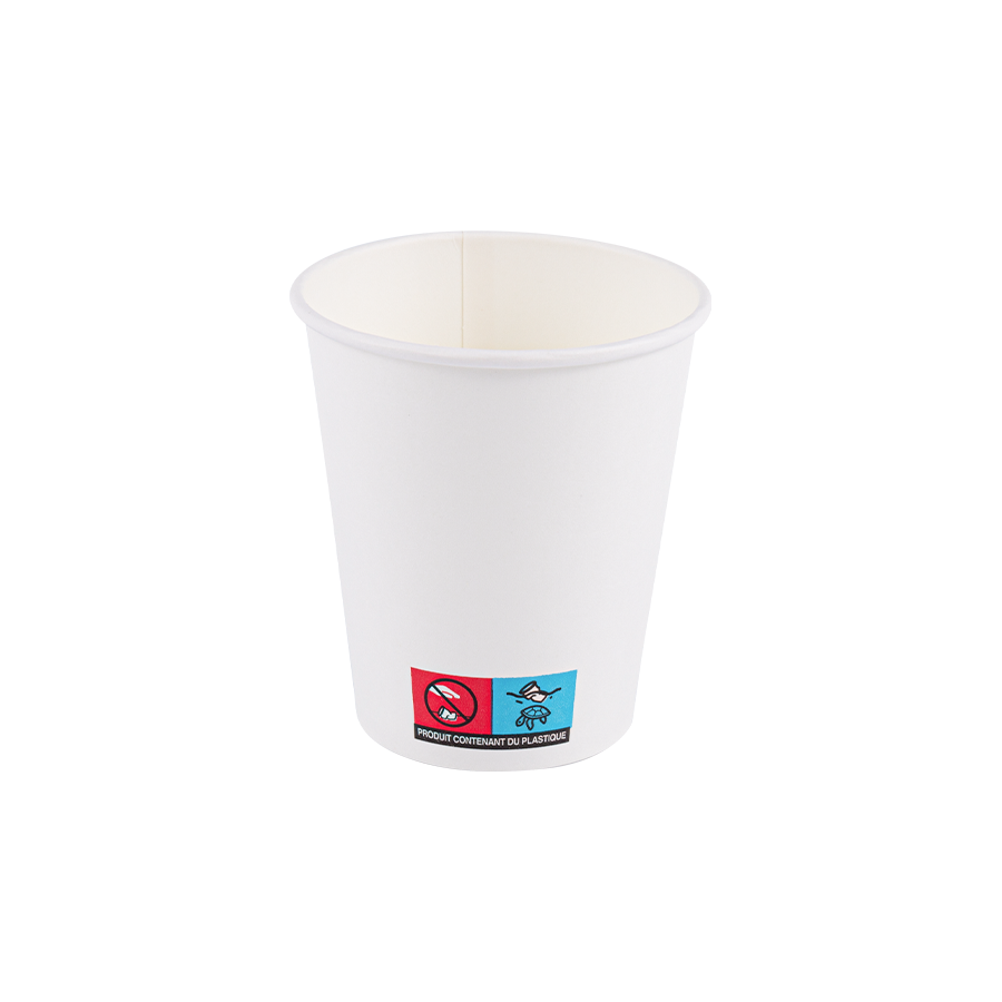 Gobelet en papier jetable à paroi unique de 7,5 oz pour gobelet de vente automatique
