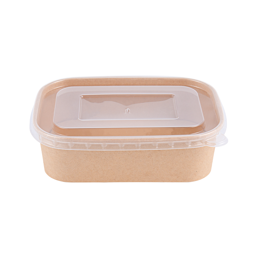 Bol en papier carré de revêtement PE 500 ml