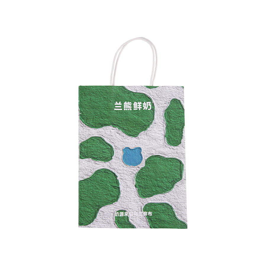 Grand sac pliable intérieur à ouverture en forme de U avec sac en papier kraft à corde ronde